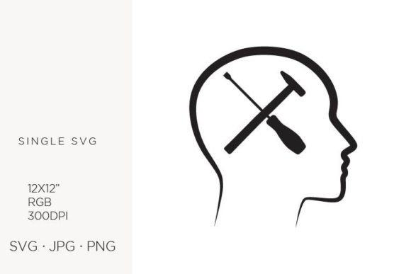 Crossed Screwdriver and Hammer Graphics