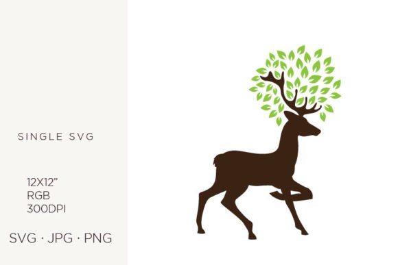Deer with Green Leaves: Graphics for Local Branding