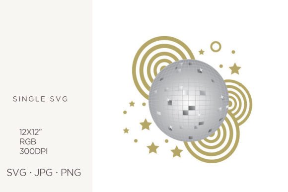 Disco Ball and Stars Graphics