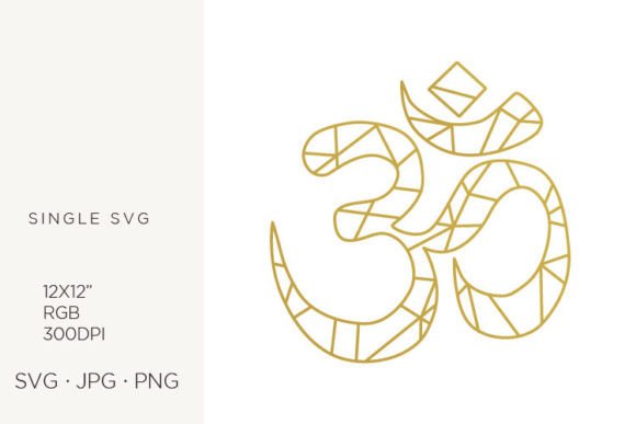 Golden Lines Created OM Symbol Graphics