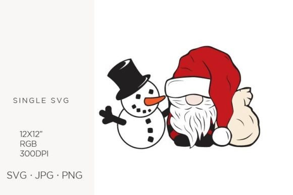 Santa Claus and Snowman Graphics