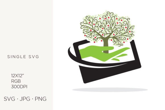 Smart Phone Screen, Apple Tree Graphics