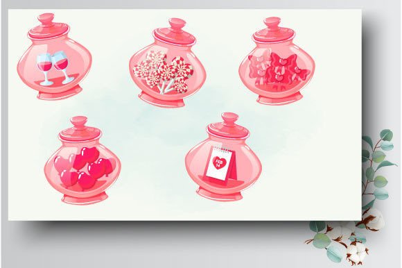 Valentine's Day Set: Graphics for Holiday Designs