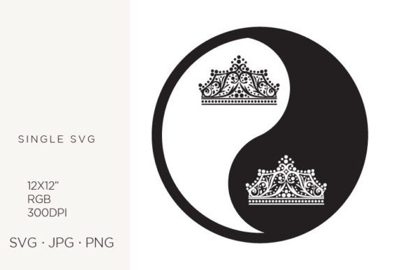 Yin Yang, Balance Symbol, Crown Graphics