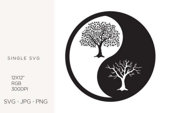 Yin Yang, Balance Symbol, Tree